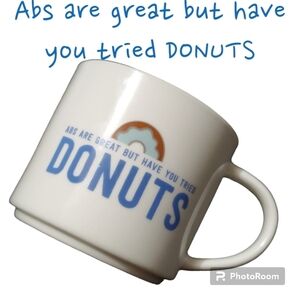 Room‎ Essentials porcelain DONUTS coffee mug cup vguc preowned used